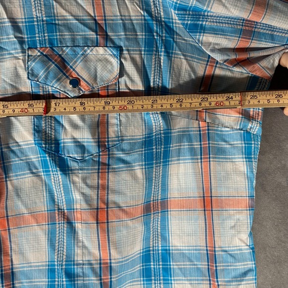 As Real As Wrangler Plaid Snap Front Long Sleeve Western Shirt Women XXLG - Picture 2 of 7